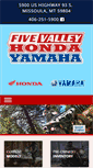 Mobile Screenshot of fivevalleyhondayamaha.com